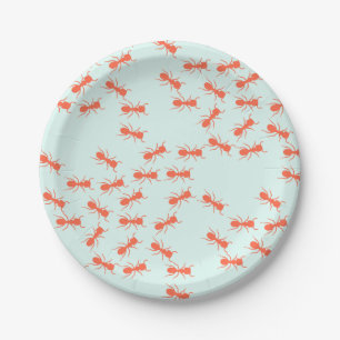 Assiettes En Carton Plaques de papier pour les petites fourmis
