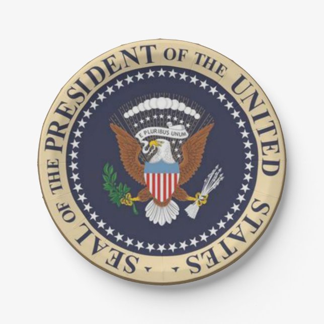 Assiettes En Carton Plaques de papier Président (Devant)