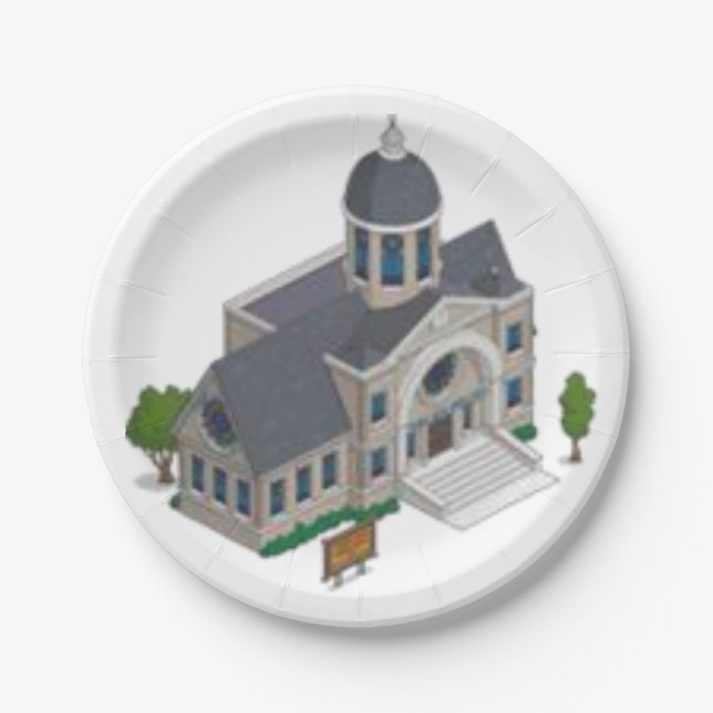 Assiettes En Carton Plaques de papier Rabbi (Devant)