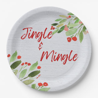 Assiettes En Carton Plaques de papier rond Jingle et Mingle