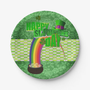 Assiettes En Carton Plaques de papier Saint Patrick's Day