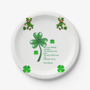 Assiettes En Carton Plaques de papier Saint Patrick's Day