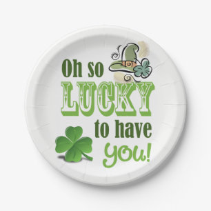 Assiettes En Carton Plaques de papier Saint Patrick's Day