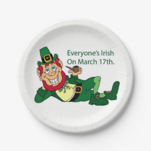 Assiettes En Carton Plaques de papier Saint Patrick's Day