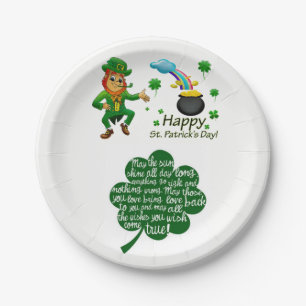 Assiettes En Carton Plaques de papier Saint Patrick's Day