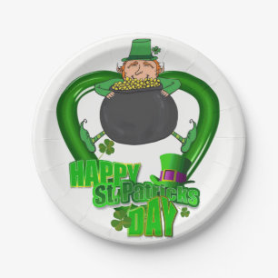 Assiettes En Carton Plaques de papier Saint Patrick's Day