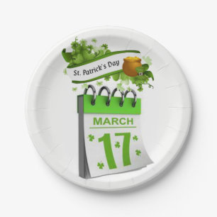 Assiettes En Carton Plaques de papier Saint Patrick's Day