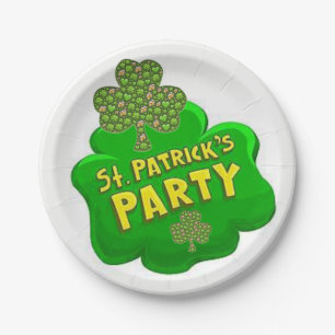 Assiettes En Carton Plaques de papier Saint Patrick's Day