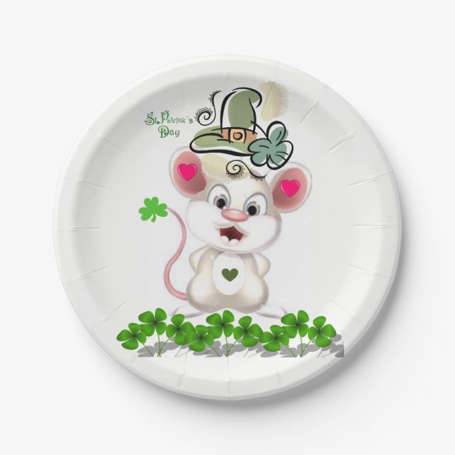 Assiettes En Carton Plaques de papier Saint Patrick's Day (Devant)