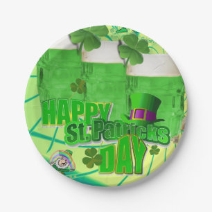 Assiettes En Carton Plaques de papier Saint Patrick's Day