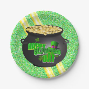 Assiettes En Carton Plaques de papier Saint Patrick's Day