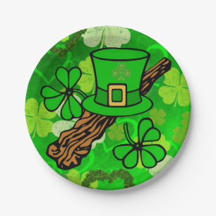 Assiettes En Carton Plaques de papier Saint Patrick's Day