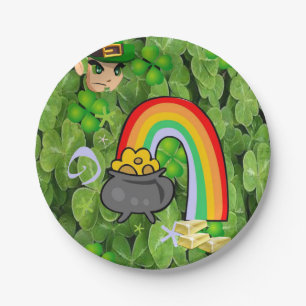 Assiettes En Carton Plaques de papier Saint Patrick's Day