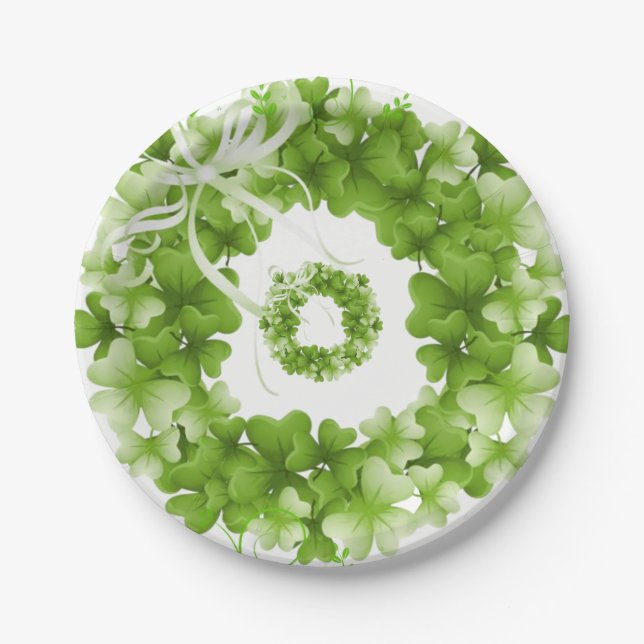 Assiettes En Carton Plaques de papier Saint Patrick's Day (Devant)