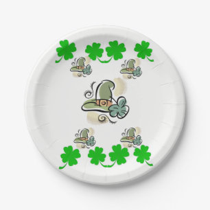 Assiettes En Carton Plaques de papier Saint Patrick's Day