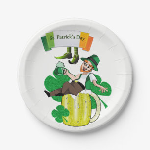 Assiettes En Carton Plaques de papier Saint Patrick's Day
