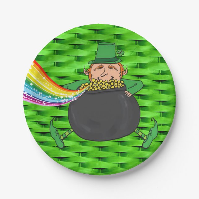 Assiettes En Carton Plaques de papier Saint Patrick's Day (Devant)