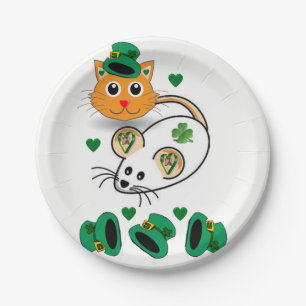 Assiettes En Carton Plaques de papier Saint Patrick's Day