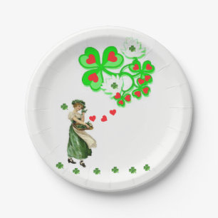 Assiettes En Carton Plaques de papier Saint Patrick's Day