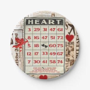 Assiettes En Carton Plaques de papier Saint-Valentin