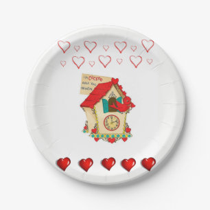 Assiettes En Carton Plaques de papier Saint-Valentin