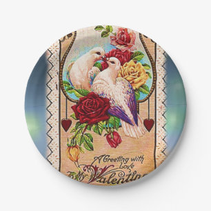 Assiettes En Carton Plaques de papier Saint-Valentin