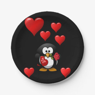 Assiettes En Carton Plaques de papier Saint-Valentin