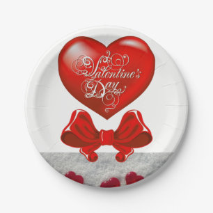 Assiettes En Carton Plaques de papier Saint-Valentin
