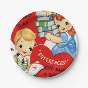 Assiettes En Carton Plaques de papier Saint-Valentin