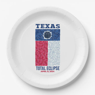 Assiettes En Carton Plaques de papier Texas Total Eclipse