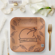 Plaques de papier Thanksgiving