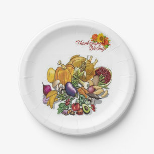 Assiettes En Carton Plaques de papier Thanksgiving
