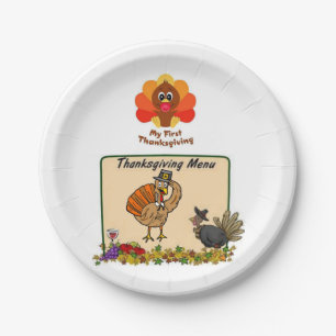 Assiettes En Carton Plaques de papier Thanksgiving