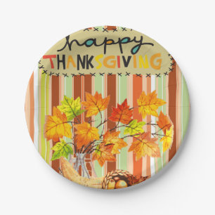 Assiettes En Carton Plaques de papier Thanksgiving