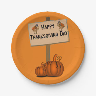 Assiettes En Carton Plaques de papier Thanksgiving