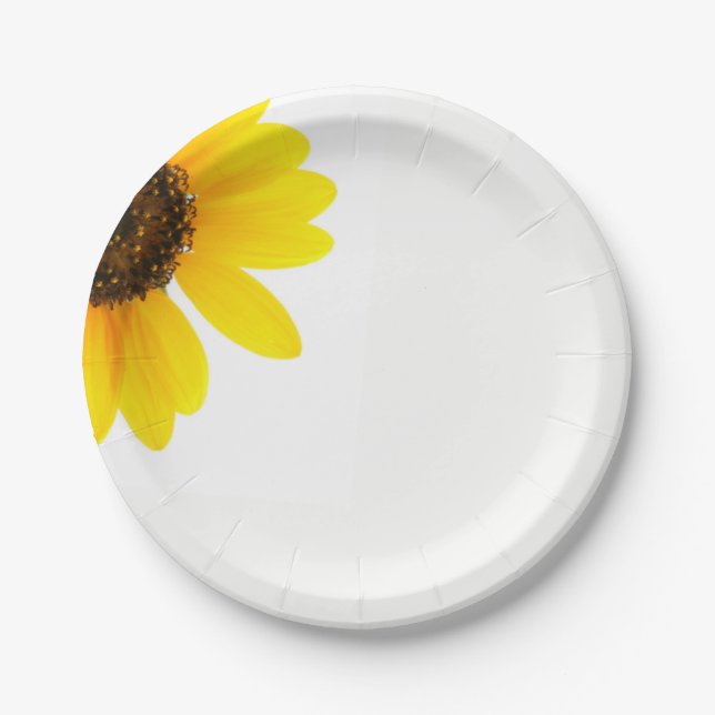 Assiettes En Carton Plaques de papier tournesol Sunny (Devant)