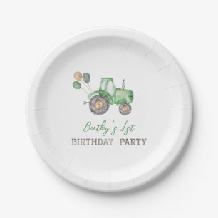 Assiettes En Carton Plaques de papier tracteur Plaques d'anniversair