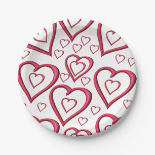 Assiettes En Carton Plaques de papier Valentine's