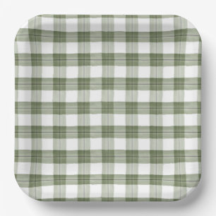Assiettes En Carton Plaques de papier vert