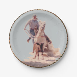 Assiettes En Carton Plaques de papier Western Cowboy Party