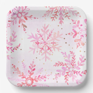 Assiettes En Carton Plaques de parties de papier pour l'hiver Onederla