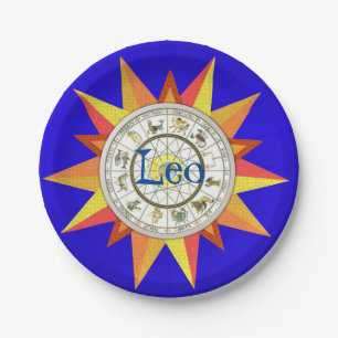 Assiettes En Carton Plaques en papier, Astrologie Blue Star