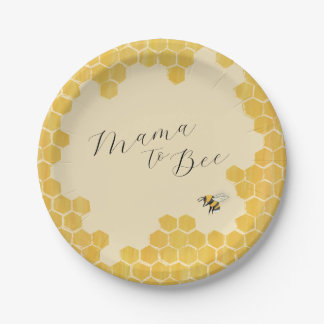 Assiettes En Carton Plaques en papier Baby shower d'abeilles domestiqu