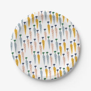 Assiettes En Carton Plaques en papier carottes mignonnes