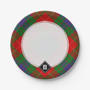 Assiettes En Carton Plaques en papier Clan Fraser Tartan