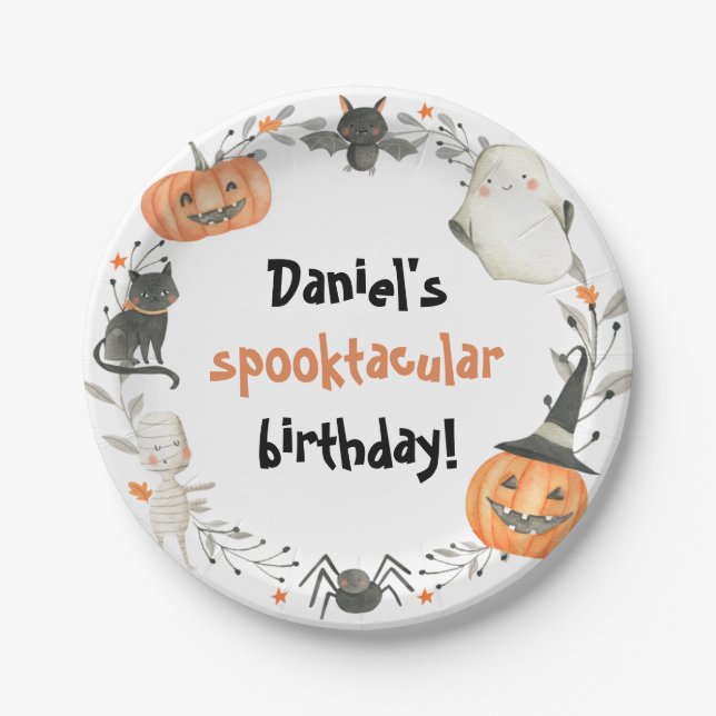Assiettes En Carton Plaques en papier cuoktaculaire Halloween Annivers (Devant)