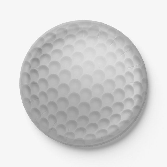 Assiettes En Carton Plaques en papier de golf de balle de golf (Devant)