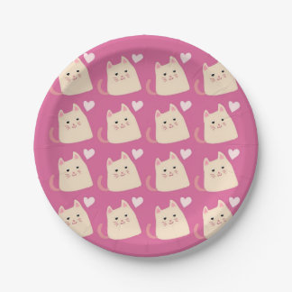 Assiettes En Carton Plaques en papier de Lovely Kittens par Lilia