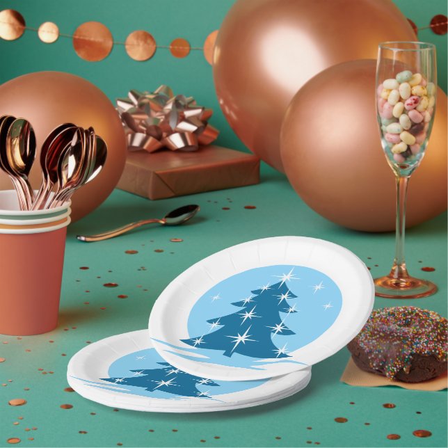 Assiettes En Carton Plaques en papier de vacances Plaques de fête de r (Multi)