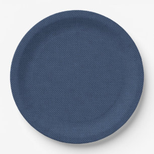 Assiettes En Carton Plaques en papier Faux Blue Jeans - personnalisabl